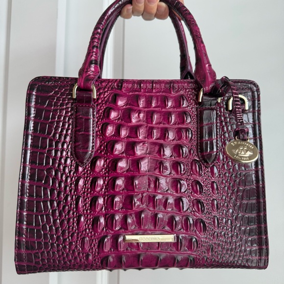 Brahmin Cami Satchel Sugar Plum Melbourne Leather - Picture 8 of 8